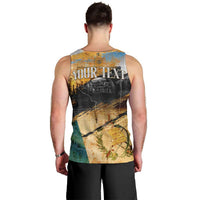 Guatemala Country Pride Men Tank Top Grunge Map Art with National Landmark Flag Texture - Wonder Print Shop