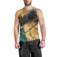 Guatemala Country Pride Men Tank Top Grunge Map Art with National Landmark Flag Texture - Wonder Print Shop