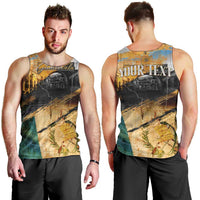 Guatemala Country Pride Men Tank Top Grunge Map Art with National Landmark Flag Texture - Wonder Print Shop