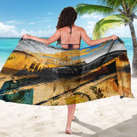 Guatemala Country Pride Sarong Grunge Map Art with National Landmark Flag Texture - Wonder Print Shop