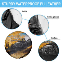 Guatemala Country Pride Spare Tire Cover Grunge Map Art with National Landmark Flag Texture - Wonder Print Shop