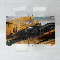Guatemala Country Pride Tablecloth Grunge Map Art with National Landmark Flag Texture - Wonder Print Shop