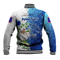 The Deep Heart Of Belize Baseball Jacket Belize Abstract Heritage Ocean Blue Splash Art - Wonder Print Shop