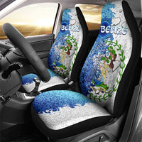 The Deep Heart Of Belize Car Seat Cover Belize Abstract Heritage Ocean Blue Splash Art - Wonder Print Shop