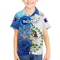 The Deep Heart Of Belize Hawaiian Shirt Belize Abstract Heritage Ocean Blue Splash Art - Wonder Print Shop