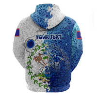 The Deep Heart Of Belize Hoodie Belize Abstract Heritage Ocean Blue Splash Art - Wonder Print Shop