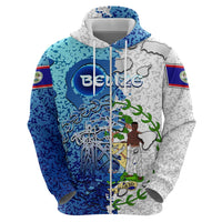 The Deep Heart Of Belize Hoodie Belize Abstract Heritage Ocean Blue Splash Art - Wonder Print Shop