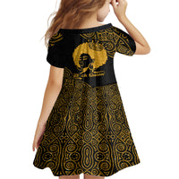 Educated Black Queen Family Matching Off Shoulder Long Sleeve Dress and Hawaiian Shirt African Women - Wonder Print Shop