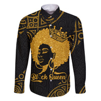 Educated Black Queen Family Matching Off Shoulder Long Sleeve Dress and Hawaiian Shirt African Women - Wonder Print Shop