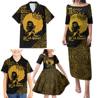 Educated Black Queen Family Matching Puletasi Dress and Hawaiian Shirt African Women - Wonder Print Shop
