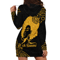 Educated Black Queen Hoodie Dress African Women - Wonder Print Shop