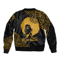 Educated Black Queen Sleeve Zip Bomber Jacket African Women - Wonder Print Shop