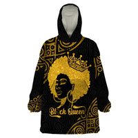 Educated Black Queen Wearable Blanket Hoodie African Women - Wonder Print Shop