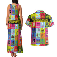 Black Inventions Couples Matching Tank Maxi Dress and Hawaiian Shirt African-American Inventors - Wonder Print Shop