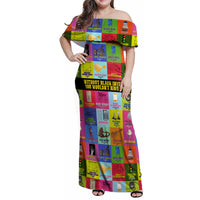 Black Inventions Family Matching Off Shoulder Maxi Dress and Hawaiian Shirt African-American Inventors - Wonder Print Shop