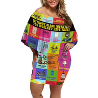 Black Inventions Family Matching Off Shoulder Short Dress and Hawaiian Shirt African-American Inventors - Wonder Print Shop