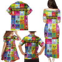 Black Inventions Family Matching Puletasi Dress and Hawaiian Shirt African-American Inventors - Wonder Print Shop