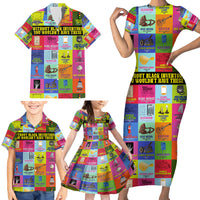Black Inventions Family Matching Short Sleeve Bodycon Dress and Hawaiian Shirt African-American Inventors - Wonder Print Shop