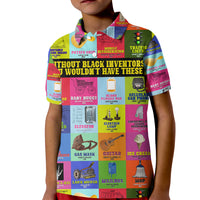 Black Inventions Kid Polo Shirt African-American Inventors - Wonder Print Shop
