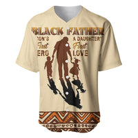 Black Father Baseball Jersey African Father with Son and Daughter - Wonder Print Shop