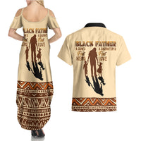 Black Father Couples Matching Summer Maxi Dress and Hawaiian Shirt African Father with Son and Daughter - Wonder Print Shop