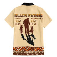 Black Father Family Matching Mermaid Dress and Hawaiian Shirt African Father with Son and Daughter - Wonder Print Shop
