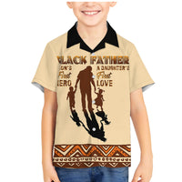 Black Father Family Matching Mermaid Dress and Hawaiian Shirt African Father with Son and Daughter - Wonder Print Shop