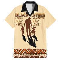 Black Father Family Matching Summer Maxi Dress and Hawaiian Shirt African Father with Son and Daughter - Wonder Print Shop