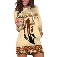 Black Father Hoodie Dress African Father with Son and Daughter - Wonder Print Shop