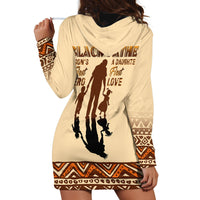 Black Father Hoodie Dress African Father with Son and Daughter - Wonder Print Shop