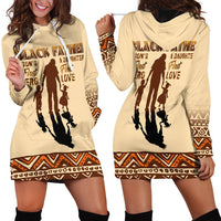 Black Father Hoodie Dress African Father with Son and Daughter - Wonder Print Shop