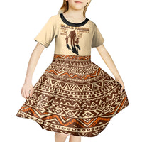 Black Father Kid Short Sleeve Dress African Father with Son and Daughter - Wonder Print Shop