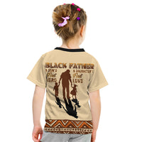 Black Father Kid T Shirt African Father with Son and Daughter - Wonder Print Shop
