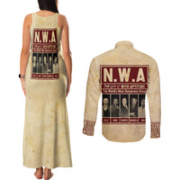 The World's Most Dangerous Group Couples Matching Tank Maxi Dress and Long Sleeve Button Shirt - Wonder Print Shop