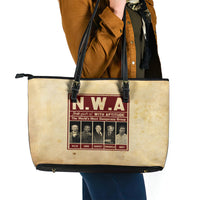 The World's Most Dangerous Group Leather Tote Bag - Wonder Print Shop