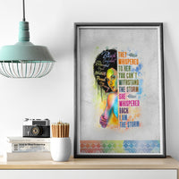 Black Girl I Am The Storm Canvas Wall Art African American Women - Wonder Print Shop