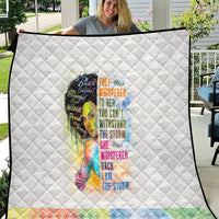 Black Girl I Am The Storm Quilt African American Women - Wonder Print Shop