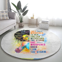 black-girl-i-am-the-storm-round-carpet-african-american-women