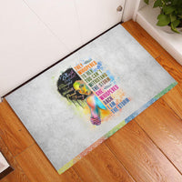 Black Girl I Am The Storm Rubber Doormat African American Women - Wonder Print Shop
