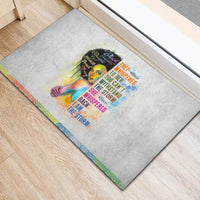 Black Girl I Am The Storm Rubber Doormat African American Women - Wonder Print Shop