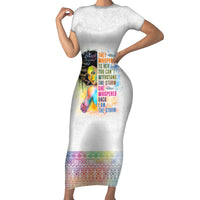 Black Girl I Am The Storm Short Sleeve Bodycon Dress African American Women - Wonder Print Shop