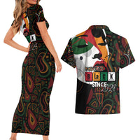 Personalized Black History Month Couples Matching Short Sleeve Bodycon Dress and Hawaiian Shirt Since 2024 Chemistry Style - Wonder Print Shop