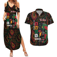 Personalized Black History Month Couples Matching Summer Maxi Dress and Hawaiian Shirt Since 2024 Chemistry Style - Wonder Print Shop
