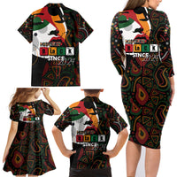 Personalized Black History Month Family Matching Long Sleeve Bodycon Dress and Hawaiian Shirt Since 2024 Chemistry Style - Wonder Print Shop