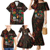 Personalized Black History Month Family Matching Mermaid Dress and Hawaiian Shirt Since 2024 Chemistry Style - Wonder Print Shop