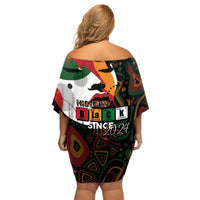 Personalized Black History Month Family Matching Off Shoulder Short Dress and Hawaiian Shirt Since 2024 Chemistry Style - Wonder Print Shop