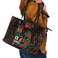 Personalized Black History Month Leather Tote Bag Since 2024 Chemistry Style - Wonder Print Shop