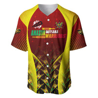 Personalised Guyana Cricket Amazon Warriors Baseball Jersey Unleashing the Power Battle Mode