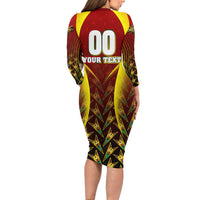 Personalised Guyana Cricket Amazon Warriors Family Matching Long Sleeve Bodycon Dress and Hawaiian Shirt Unleashing the Power Battle Mode