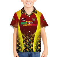 Personalised Guyana Cricket Amazon Warriors Family Matching Summer Maxi Dress and Hawaiian Shirt Unleashing the Power Battle Mode